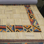 cream patchwork kilim rug