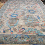 Handmade Faded Oushak Rug