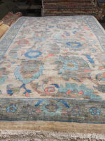 Handmade Faded Oushak Rug