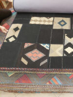 Elegant Modern Handmade Patchwork Kilim Rug