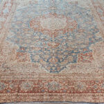 Elegant Vintage Handmade Persian Floral Rug