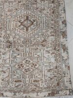 Vintage Distressed Persian Runner Rug | 2.5×10.3 ft  | Antique Geometric Tribal Hallway Carpet - Image 3