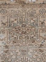 Vintage Distressed Persian Runner Rug | 2.5×10.3 ft  | Antique Geometric Tribal Hallway Carpet - Image 4