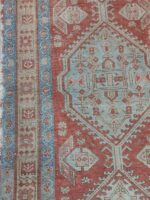 Vintage Distressed Meshkin Runner | 3.3×8.8 ft  | Minimalist Caucasian Style Tribal Carpet - Image 3