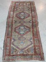 Vintage Distressed Meshkin Tribal Runner