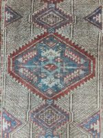 Vintage Distressed Meshkin Tribal Runner | 2.9×6.4 ft  | Geometric Caucasian-Style Wool Carpet - Image 4