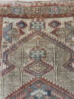 Vintage Distressed Meshkin Tribal Runner | 2.9×6.4 ft  | Geometric Caucasian-Style Wool Carpet - Image 3