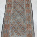 Vintage Distressed Baluchi Geometric Runner
