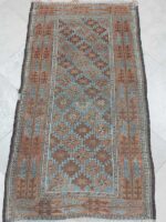 Vintage Distressed Baluchi Geometric Runner