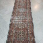 Vintage Distressed Karaja Rug