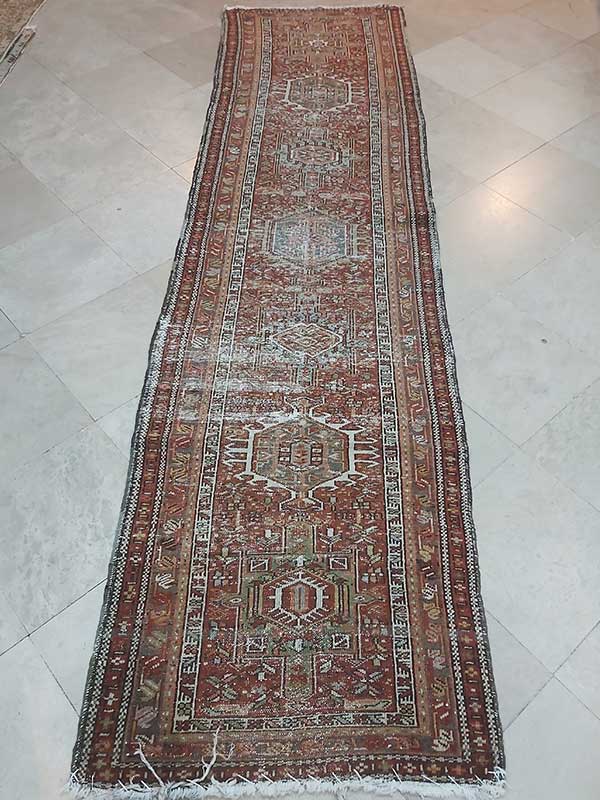 220 Vintage Distressed Karaja Rug