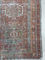 Vintage Distressed Karaja Rug | 2.8×10.8 ft  | Antique Triple Medallion Tribal Carpet - Image 5