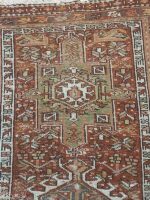 Vintage Distressed Karaja Rug | 2.8×10.8 ft  | Antique Triple Medallion Tribal Carpet - Image 2