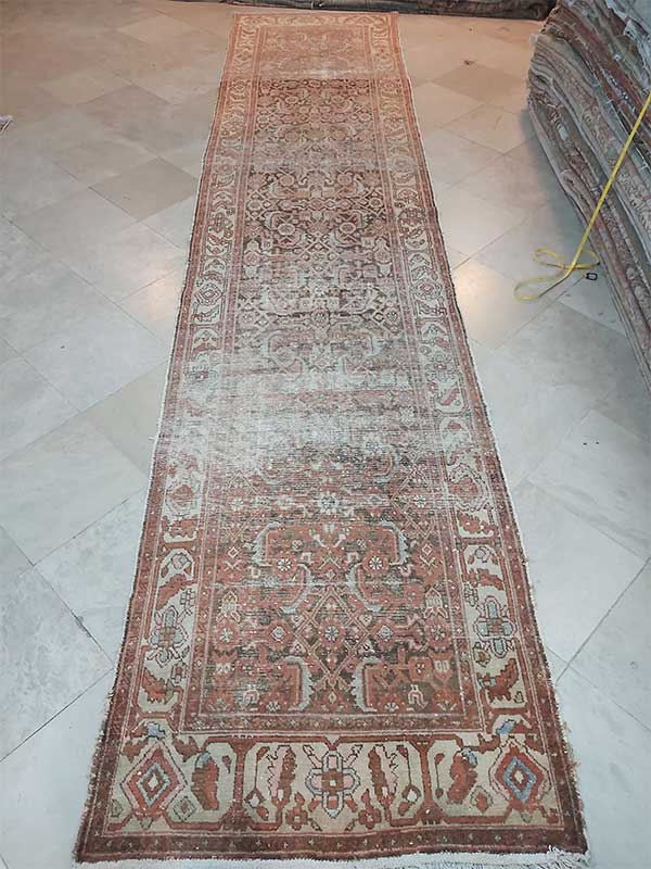 230 Vintage Distressed Malayer Runner
