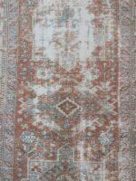 Vintage Distressed Karaja Runner | 2.9×10 ft  | Muted Geometric and Floral Tribal Carpet - Image 4