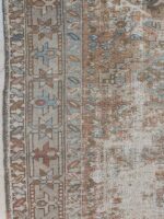 Vintage Distressed Karaja Runner | 2.9×10 ft  | Muted Geometric and Floral Tribal Carpet - Image 2