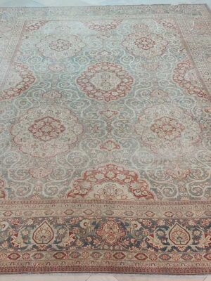Vintage Distressed Muted Medallion Area Rug