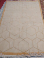 this Modern Hexagonal Geometric Rug