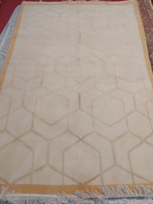this Modern Hexagonal Geometric Rug