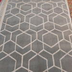 Modern Hexagonal Geometric Carpet