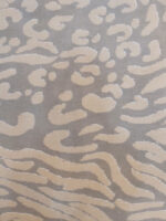 Modern Abstract Hybrid Rug | 6.7×9.9 ft  | Optical Illusion "Safari" Design - Image 2