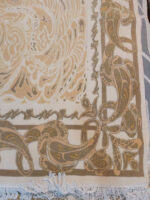 Modern Abstract Luxury Carpet | 6.6×10.2 ft  | Fluid Organic Design in Gilded Beige - Image 4