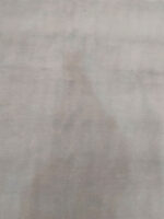 Modern Minimalist Deep Navy Rug | 6.4×8 ft  | Deep Navy and Slate Blue with Ivory Geometric Border - Image 3