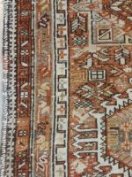 Vintage Distressed Crimson Karaja Runner | 2.8×10.8 ft  | Muted Crimson & Geometric Tribal Carpet - Image 3