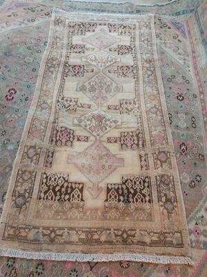 Vintage Distressed Ardabil Runner