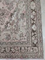 Vintage Hamedan Rug | 6.8×9.8 ft  | Bold Floral Medallion & Harmonious Garden Field - Image 5