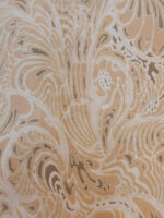 Modern Abstract Luxury Carpet | 6.6×10.2 ft  | Fluid Organic Design in Gilded Beige - Image 3