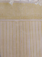 Modern Minimalist Beige and Golden Rug | 6.5×9.7 ft  | Gilded Beige with Golden Linear Abstraction - Image 4