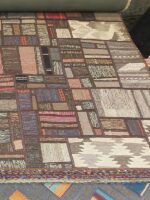 Terrane Earthwork Composition | 7.7 x 10.4 ft | Espresso & Ochre Patchwork - Image 5