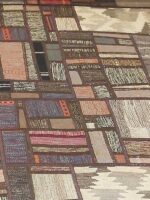 Terrane Earthwork Composition | 7.7 x 10.4 ft | Espresso & Ochre Patchwork - Image 3