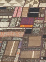 Terrane Earthwork Composition | 7.7 x 10.4 ft | Espresso & Ochre Patchwork - Image 2
