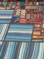 Majestic Cobalt Assemblage | 7.7 x 10.4 ft | Deep Azure Core with Alabaster Accents - Image 2