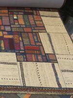 Radiant Legacy Mosaic | 7.7 x 10.4 ft | Alabaster Frame with Verdant & Crimson Core - Image 5