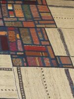 Radiant Legacy Mosaic | 7.7 x 10.4 ft | Alabaster Frame with Verdant & Crimson Core - Image 3